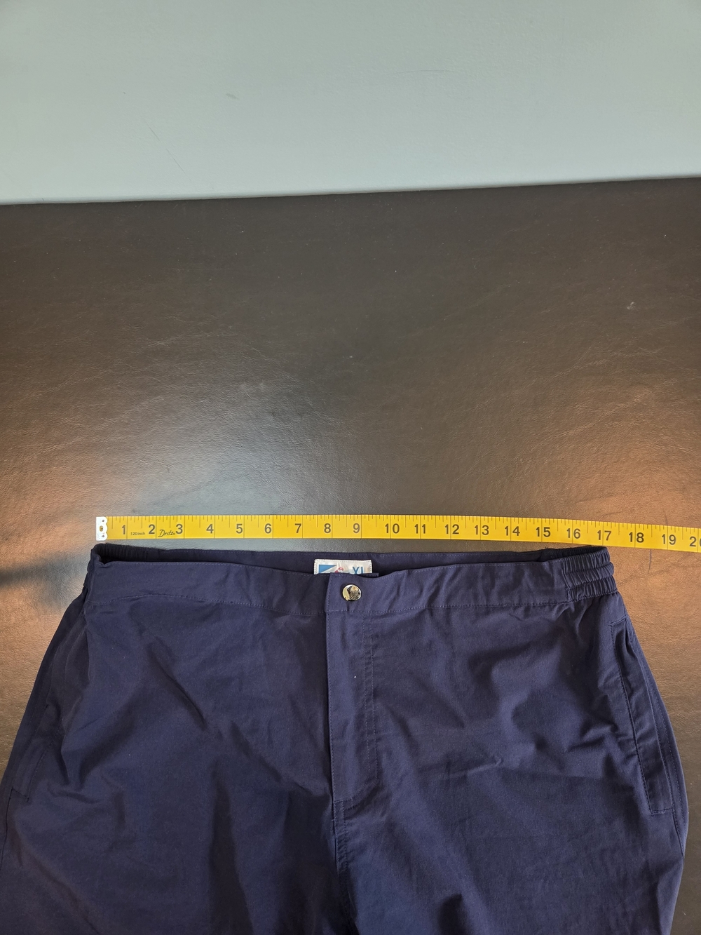Crown & Ivy Caroline Chino Shorts Navy Size 16 Nwt 7" Inseam — image 7 of 8